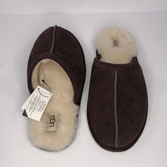 New UGG Men’s Espresso Scuff Slippers size 9 - Picture 4 of 7